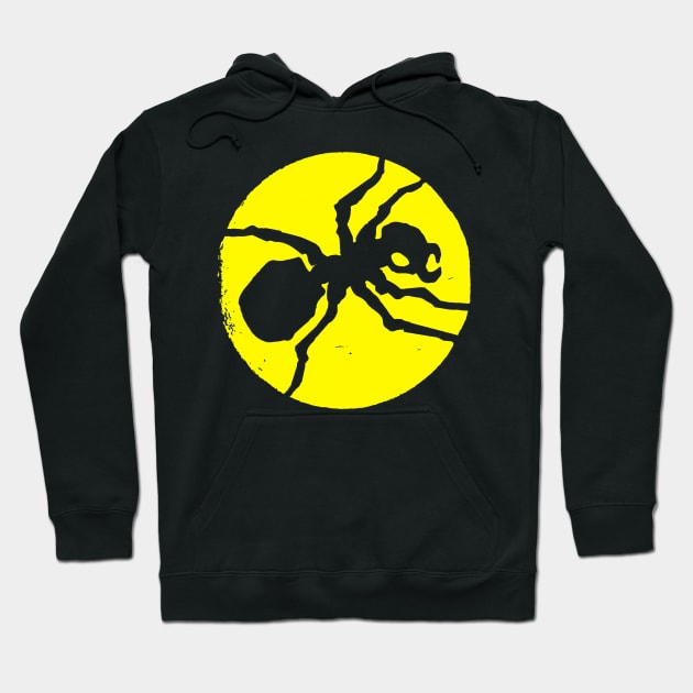 Yellow spider Hoodie by Triple Topper